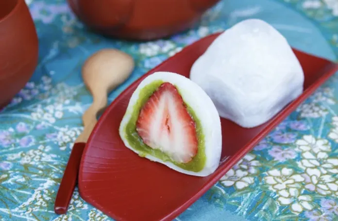 Mochi à la fraise